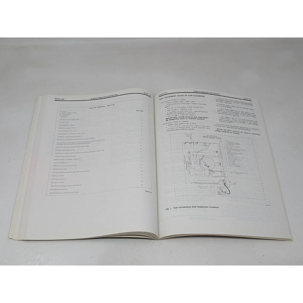 1980 Ford‎ Car Shop Manual Engine Diagnosis Emissions For All Models Manual Book